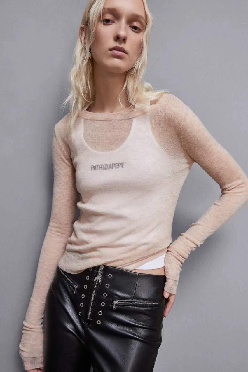 Patrizia Pepe Pullover<Langärmeliger Wollpullover Essential