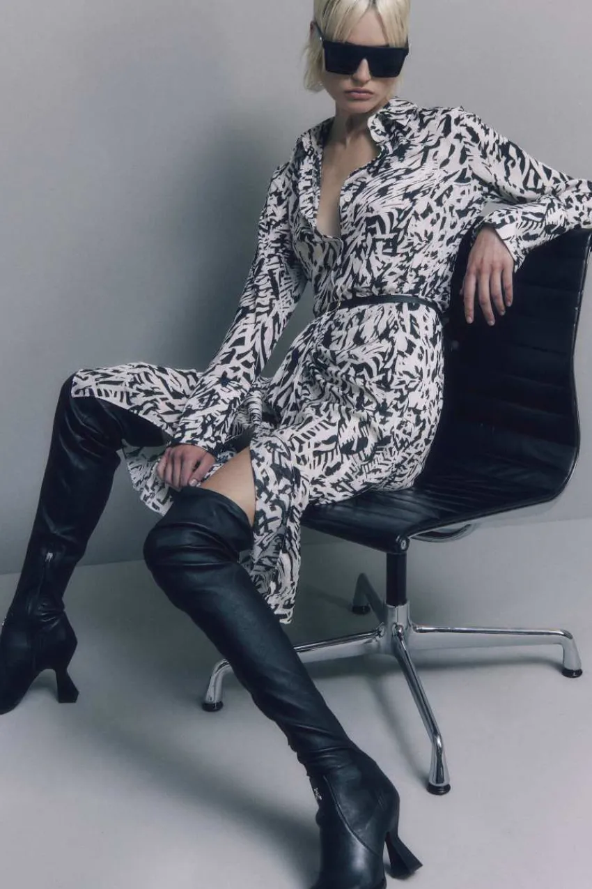 Patrizia Pepe Abschlussfeier Outfits | Hemdblusen<Langärmeliges Hemd aus Georgette