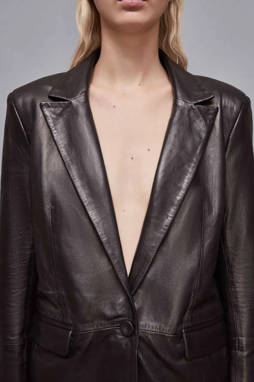 Patrizia Pepe Party Outfits | Lederjacken<Lederblazer mit Revers