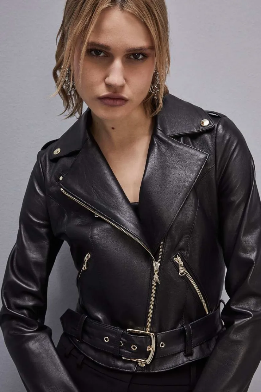 Patrizia Pepe Lederjacken<Lederjacke im Bikerstil