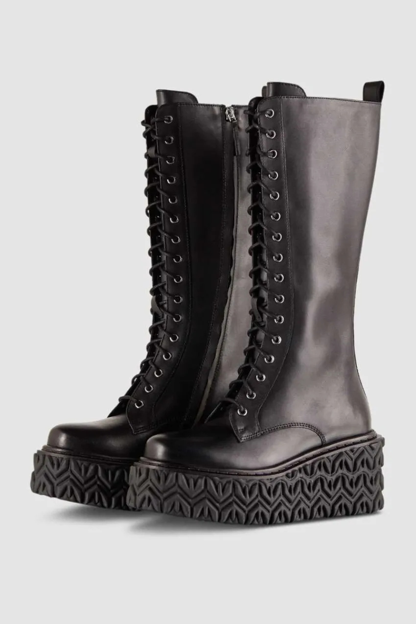 Patrizia Pepe Stiefel<Lederstiefel mit seitlichem Reißverschluss