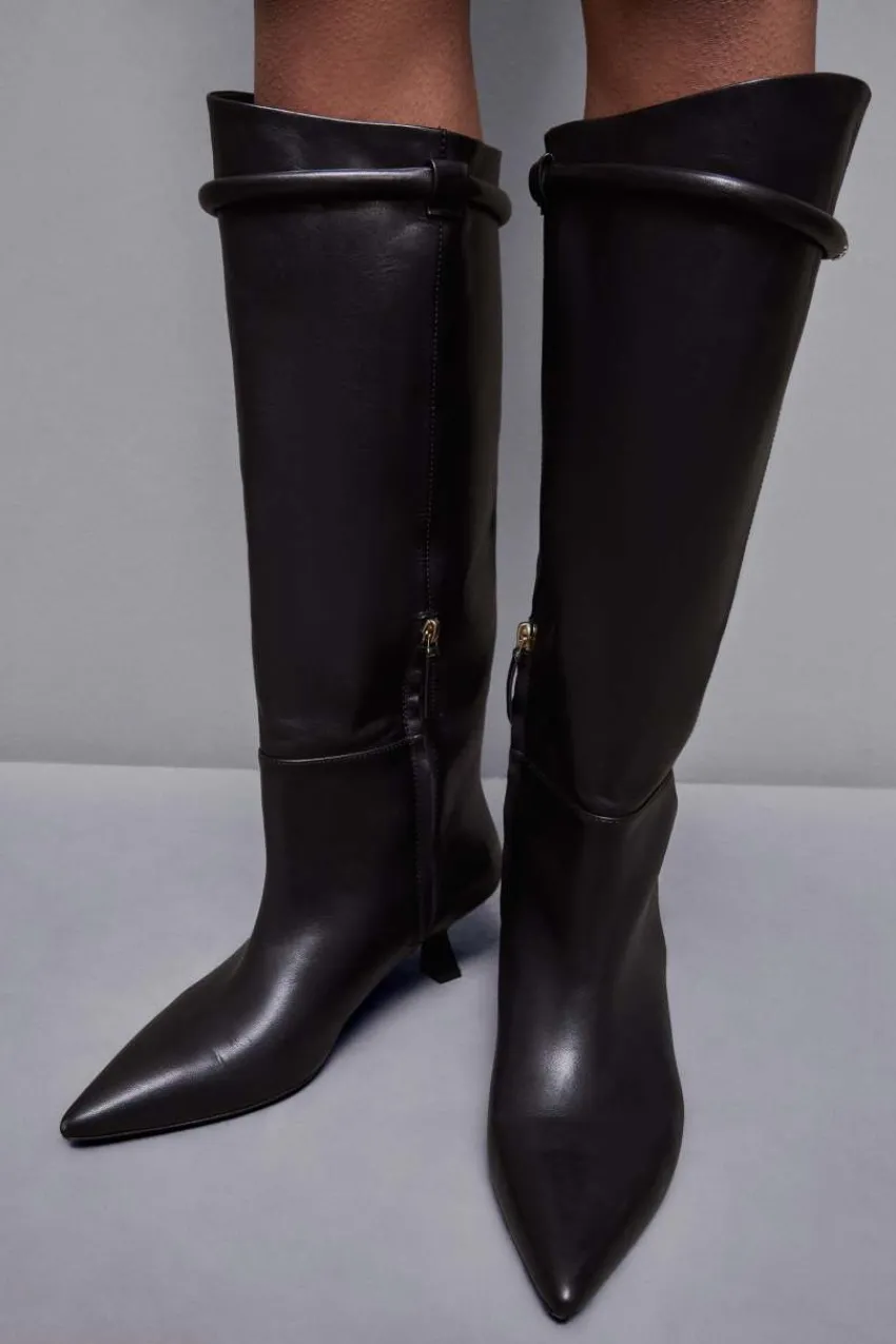 Patrizia Pepe Party Outfits | Stiefel<Lederstiefeletten mit Reißverschluss