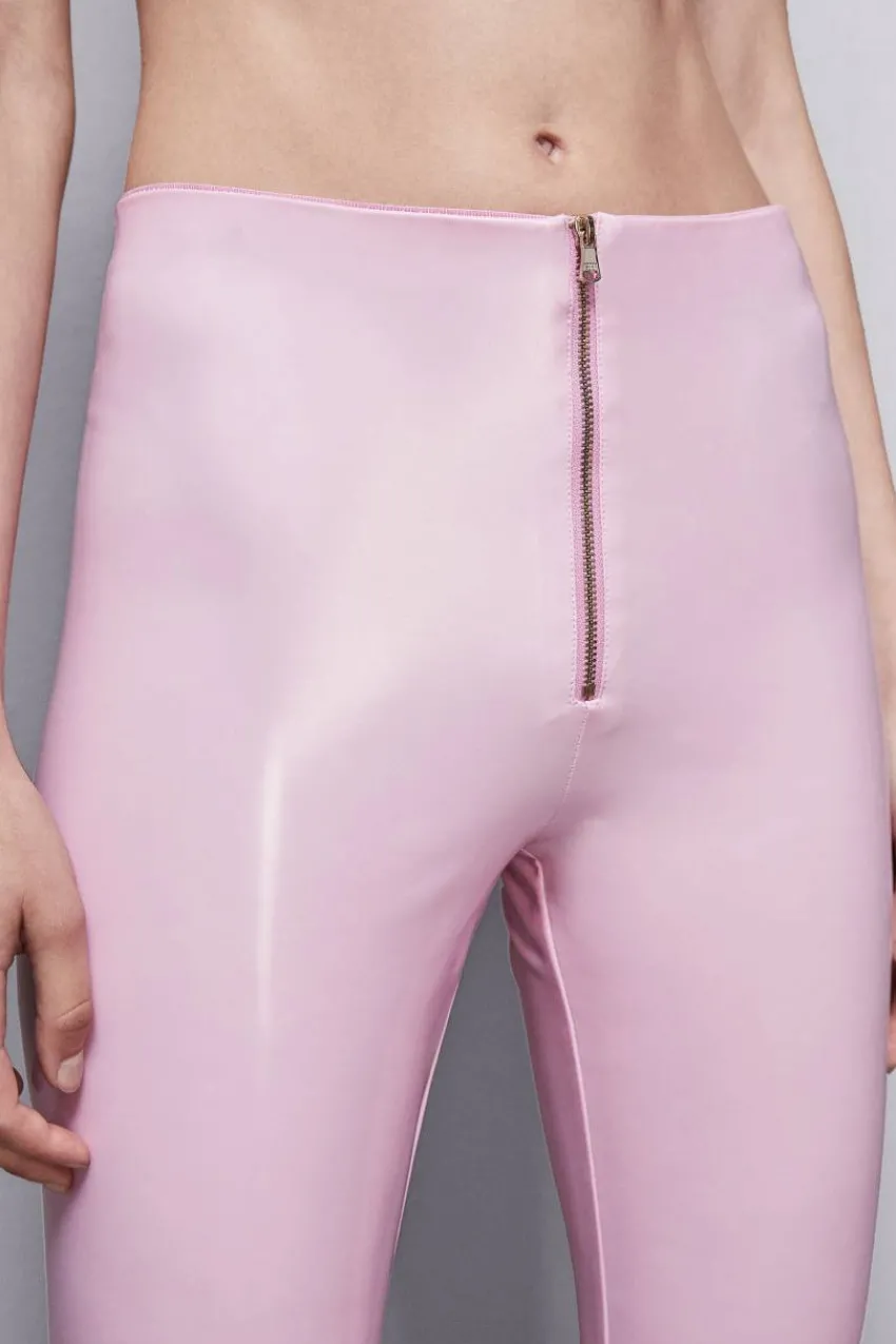 Patrizia Pepe Slim & Skinny<Leggings mit hohem Bund aus Kunstleder