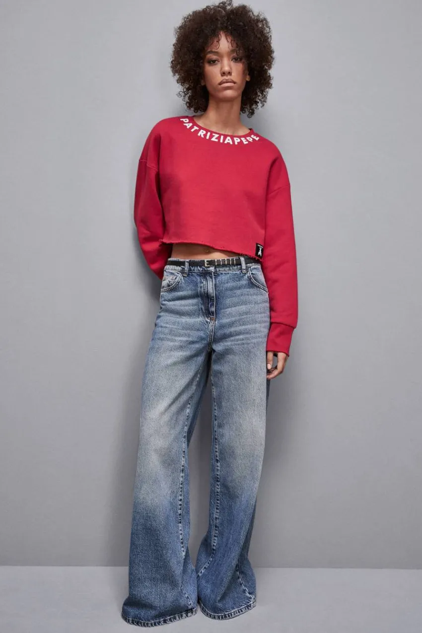 Patrizia Pepe Pullover<Logo-Sweatshirt ohne Saum