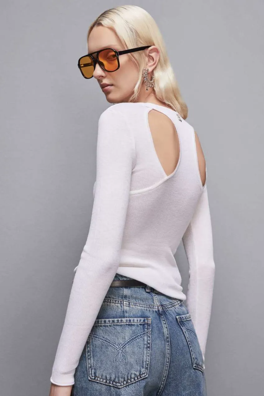 Patrizia Pepe Pullover<Longsleeve mit Cut-Outs