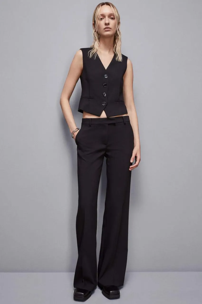 Patrizia Pepe Palazzohosen | Anzüge<Low-waist Hose aus Twill
