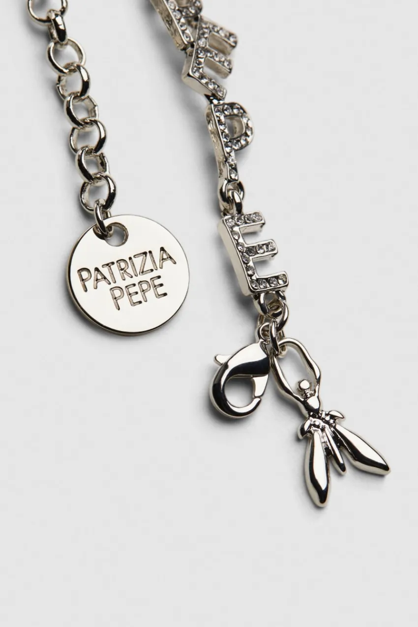 Patrizia Pepe Armbänder<Messingarmband mit Strasssteinen