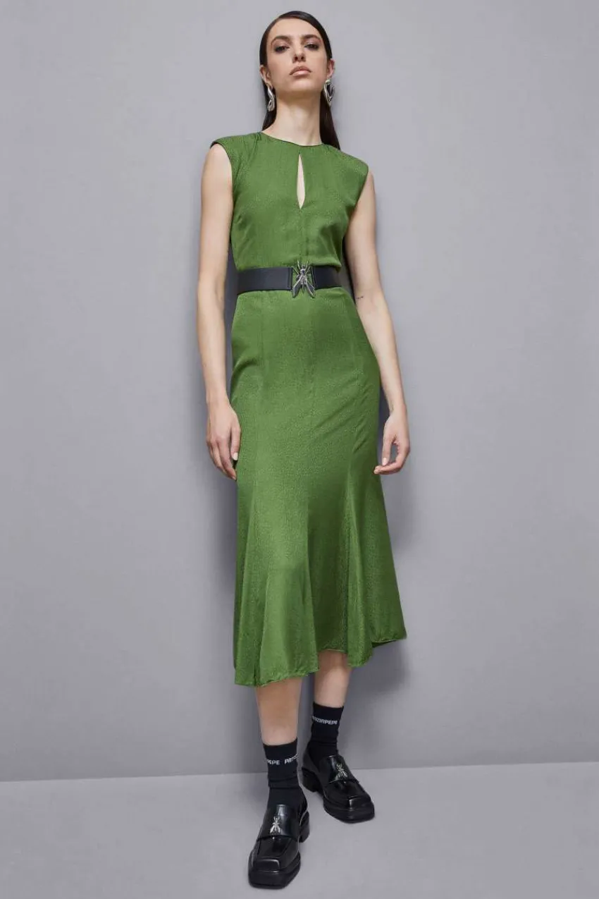Patrizia Pepe Midi<Midikleid aus Viskose-Jacquard
