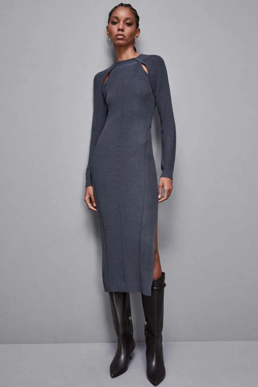 Patrizia Pepe Strick | Midi<Midikleid aus Wollmix