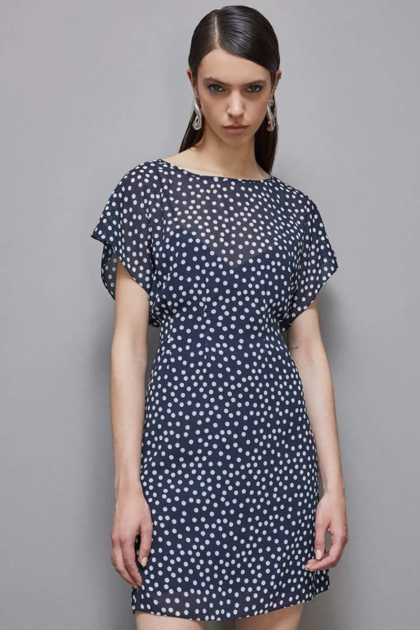 Patrizia Pepe Mini<Minikleid aus gemustertem Georgette