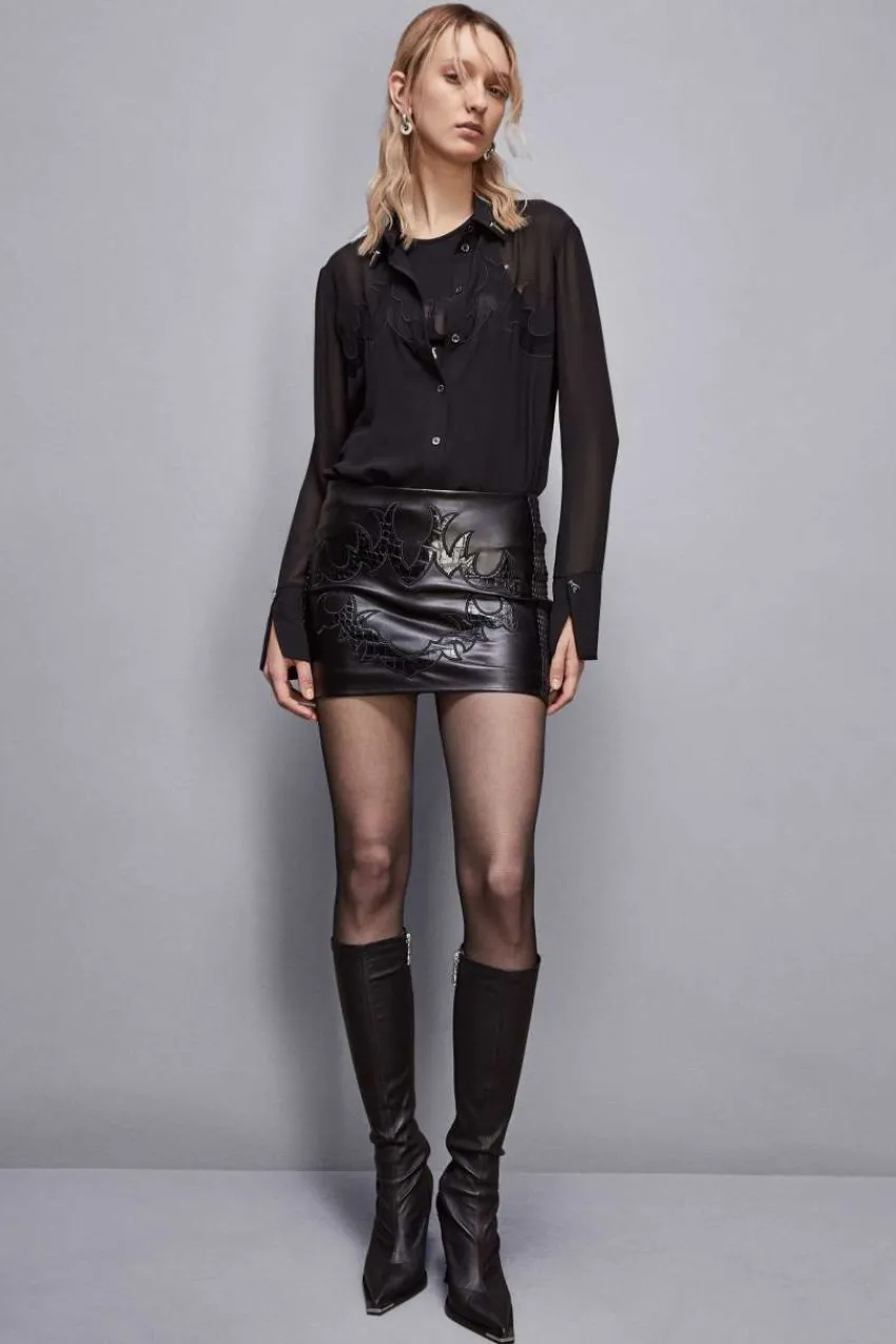 Patrizia Pepe Party Outfits | Mini<Minirock mit Patchwork-Stickerei