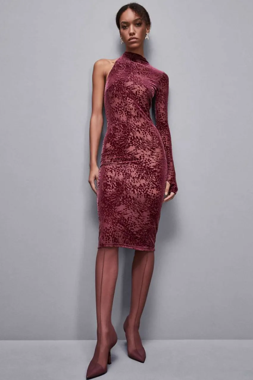 Patrizia Pepe Party Outfits | Midi<One-Shoulder-Kleid aus Jersey