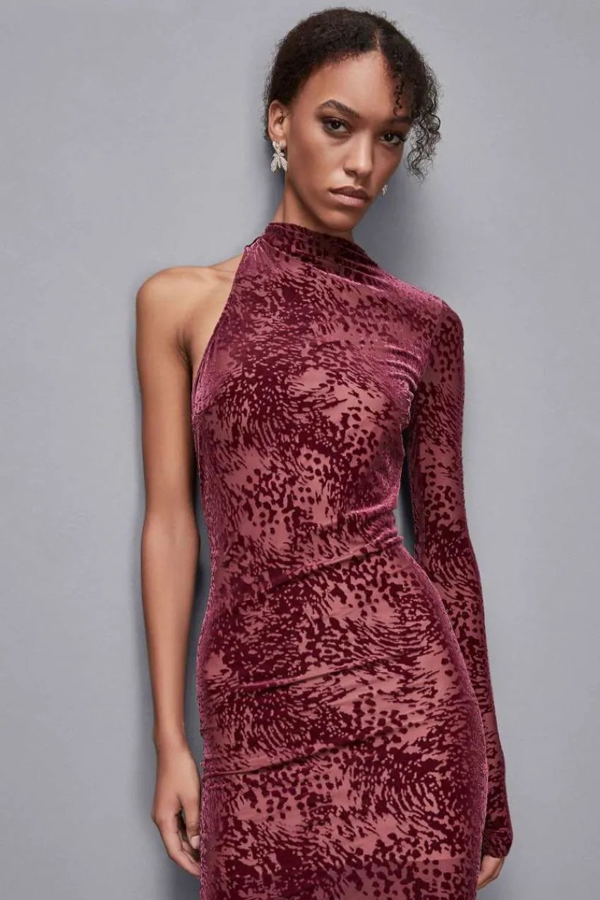 Patrizia Pepe Party Outfits | Midi<One-Shoulder-Kleid aus Jersey