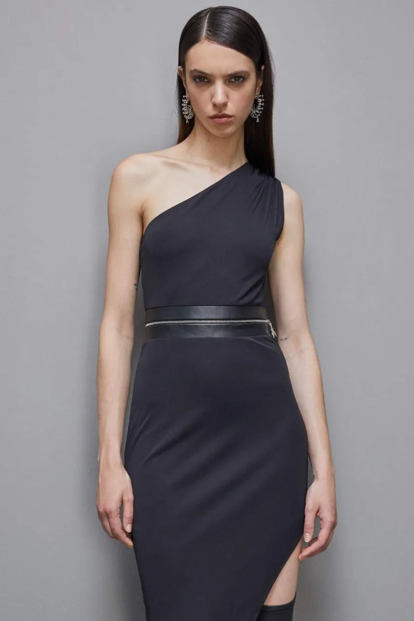 Patrizia Pepe Party Outfits | Midi<One-Shoulder-Kleid Essential