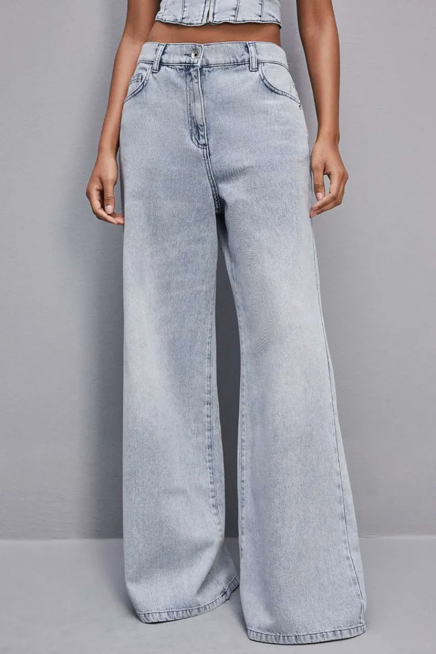 Patrizia Pepe Jeans<Over-Denim-Jeans mit niedrigem Bund