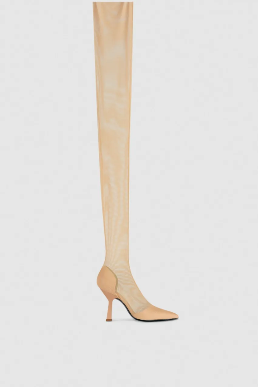 Patrizia Pepe Party Outfits | Stiefel<Overknees aus Tüll