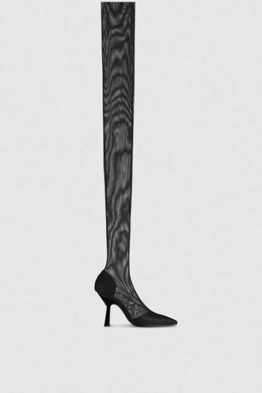 Patrizia Pepe Stiefel<Overknees aus Tüll