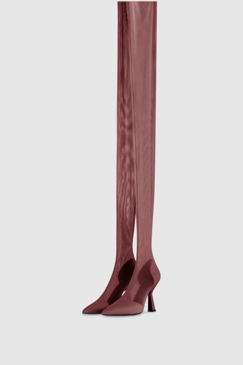 Patrizia Pepe Party Outfits | Stiefel<Overknees aus Tüll