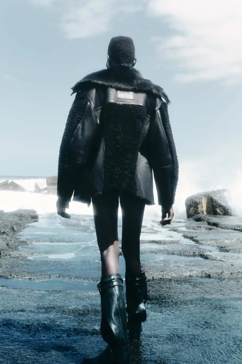 Patrizia Pepe Party Outfits | Mäntel<Oversized Biker-Shearling