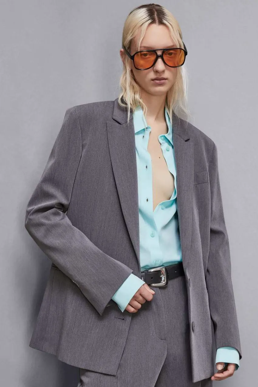 Patrizia Pepe Abschlussfeier Outfits | Blazer<Oversized Blazer aus Viskose "Essential"