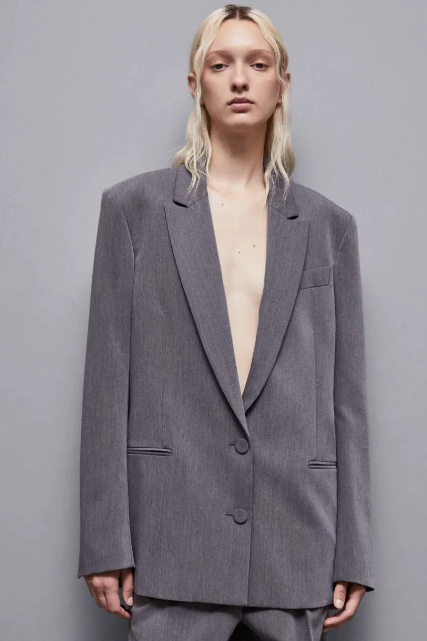 Patrizia Pepe Abschlussfeier Outfits | Blazer<Oversized Blazer aus Viskose "Essential"