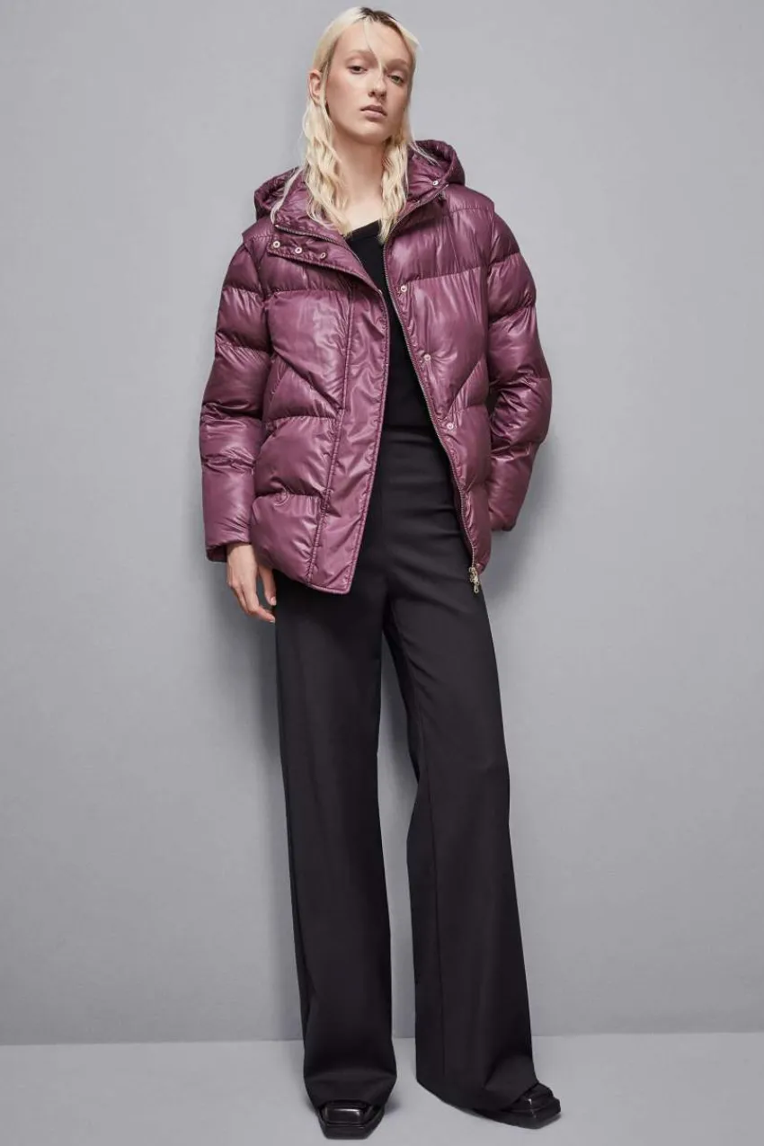 Patrizia Pepe Daunenjacken<Oversize-Daunenjacke aus glänzendem Nylon