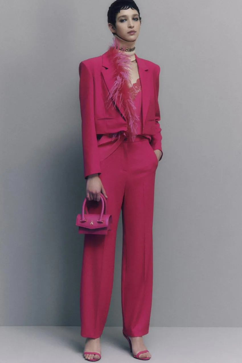 Patrizia Pepe Festlich & Cocktail | Straight Cut<Plissee-Hose aus Stretch-Stoff