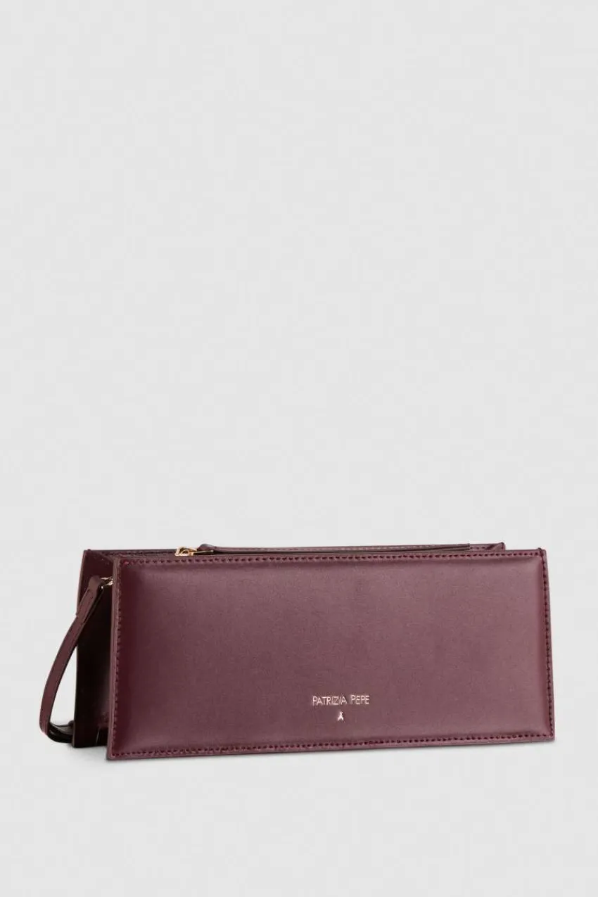 Patrizia Pepe Umhängetaschen<Pocket-Umhängetasche aus Leder