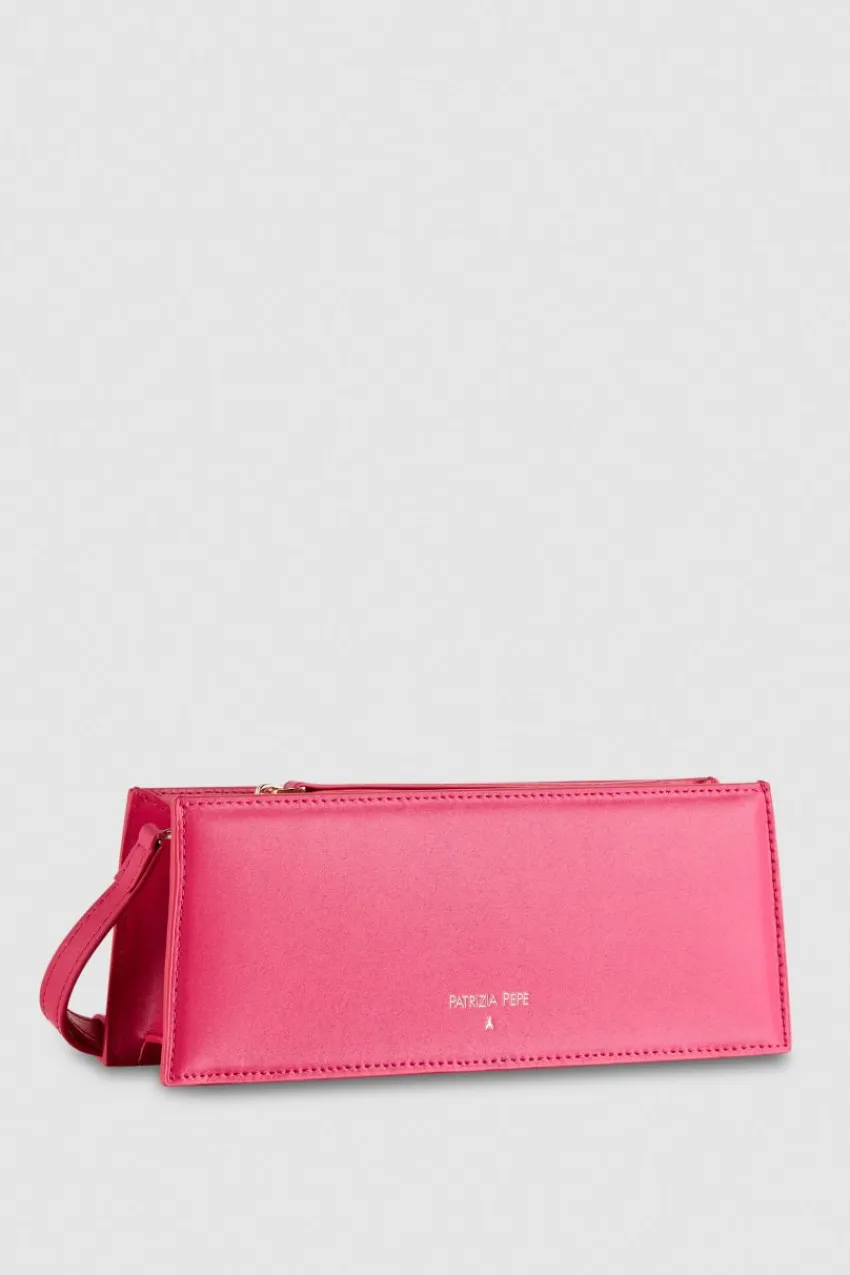 Patrizia Pepe Umhängetaschen<Pocket-Umhängetasche aus Leder