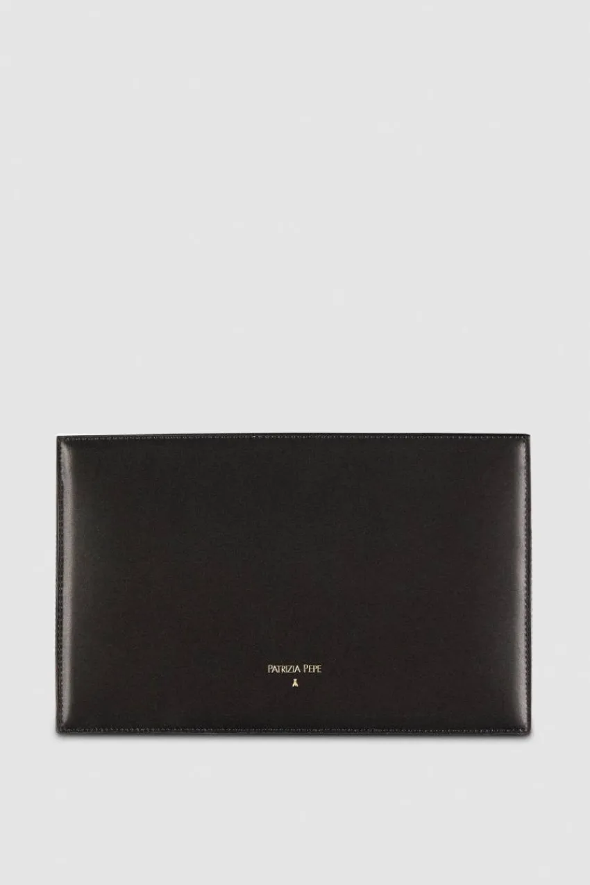 Patrizia Pepe Umhängetaschen<Pocket-Umhängetasche mit Reißverschluss aus Leder