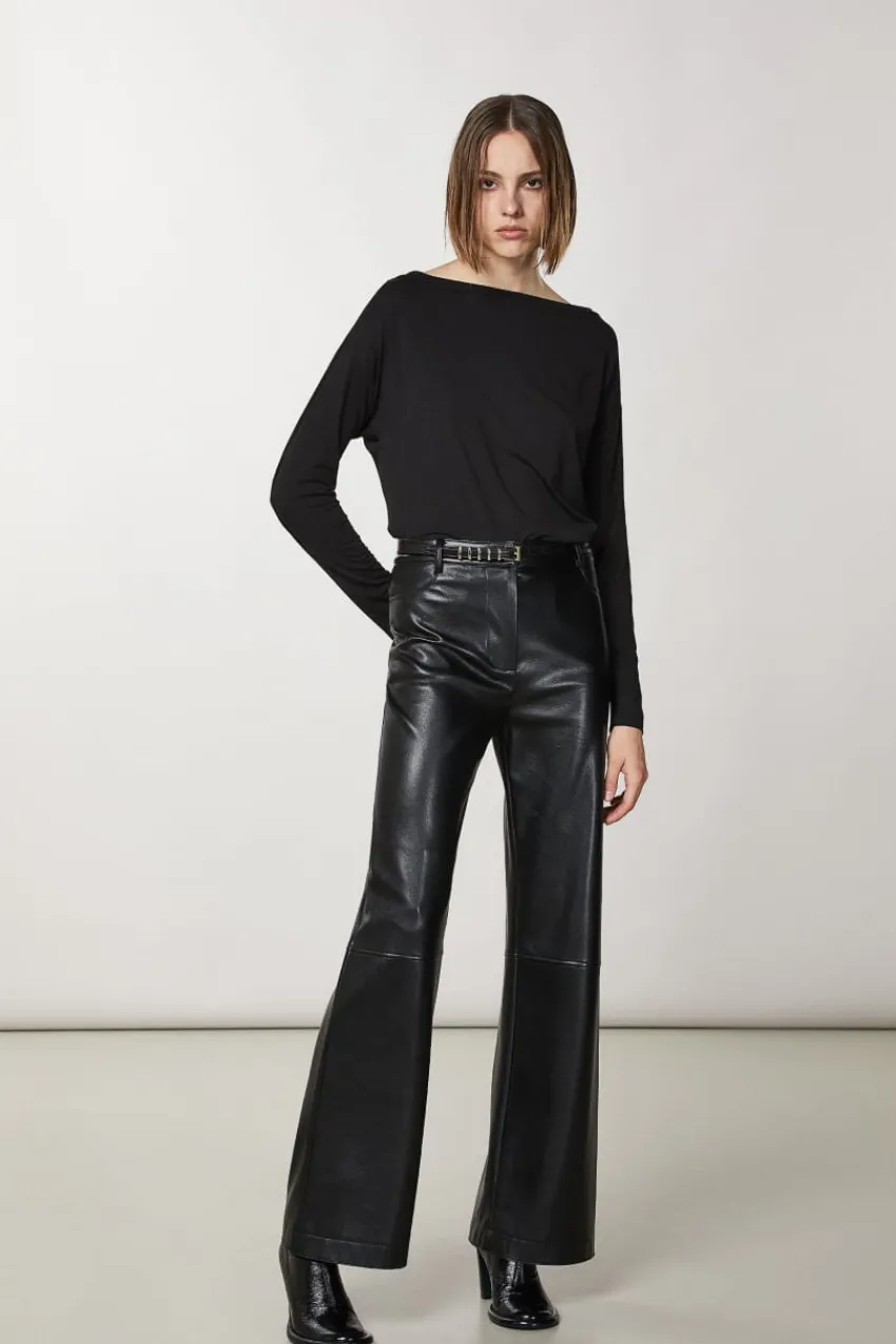 Patrizia Pepe Pullover | Tops<Pullover aus Viskose mit Strasssteinen