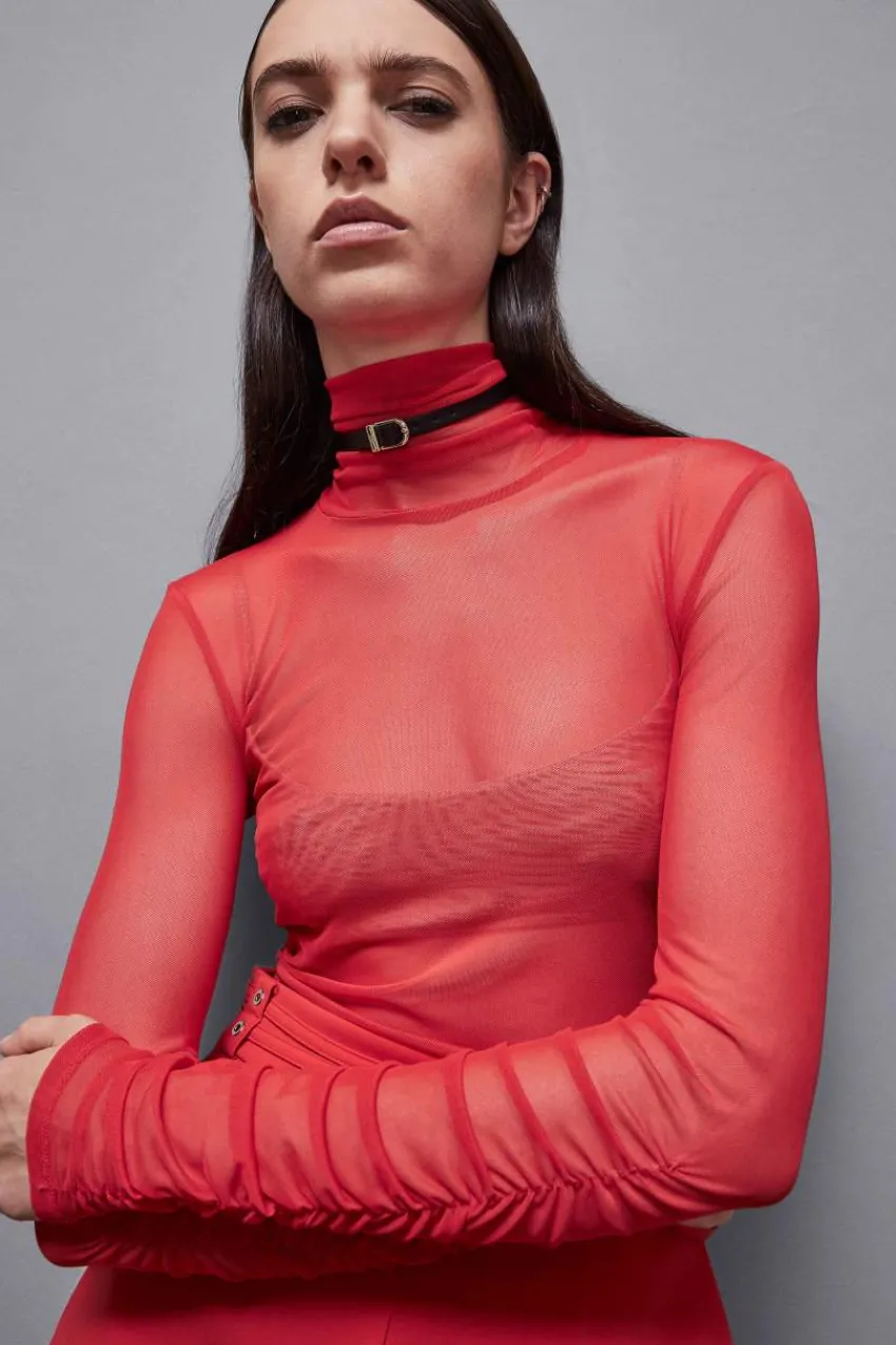 Patrizia Pepe Party Outfits | Tops<Pullover mit hohem Kragen, Slim-Fit