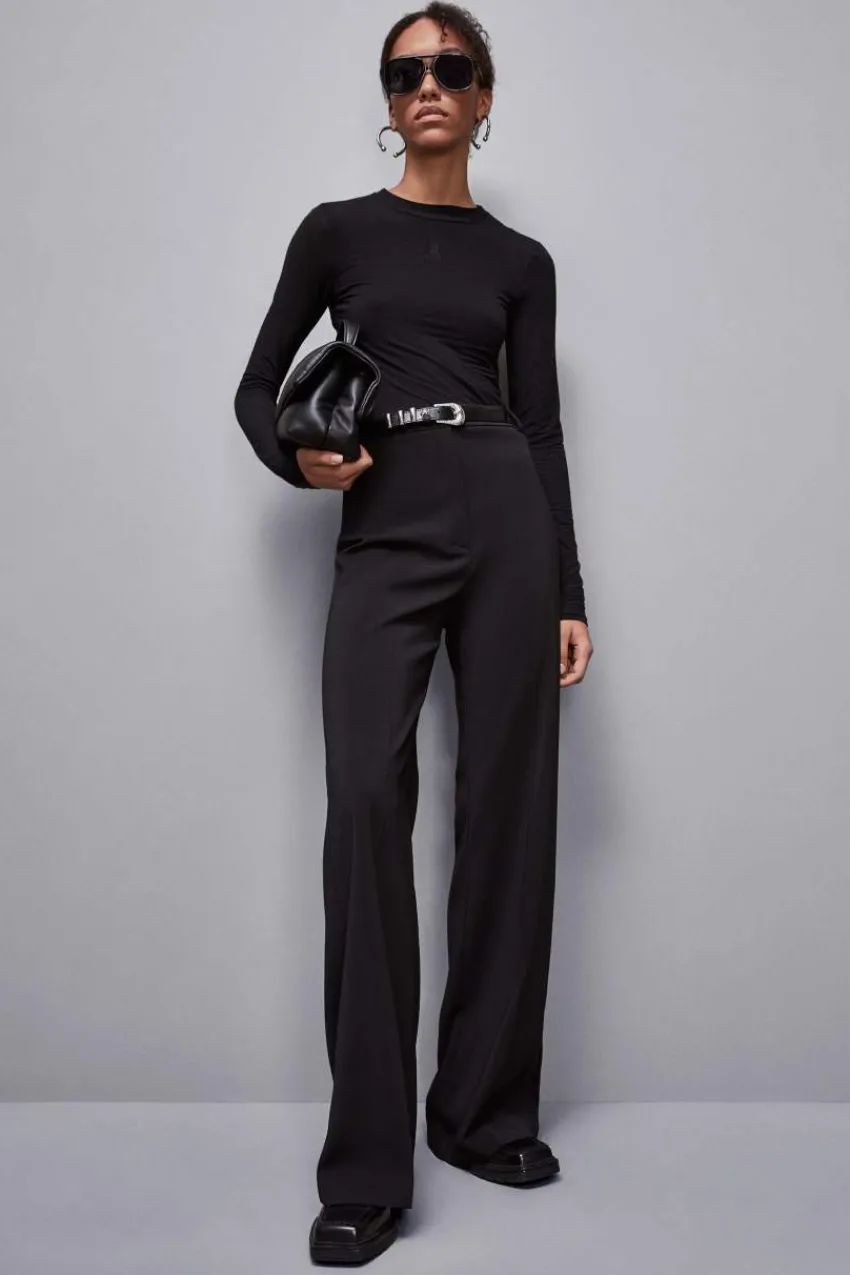 Patrizia Pepe Tops<Pullover mit Rundhalsausschnitt aus Jersey