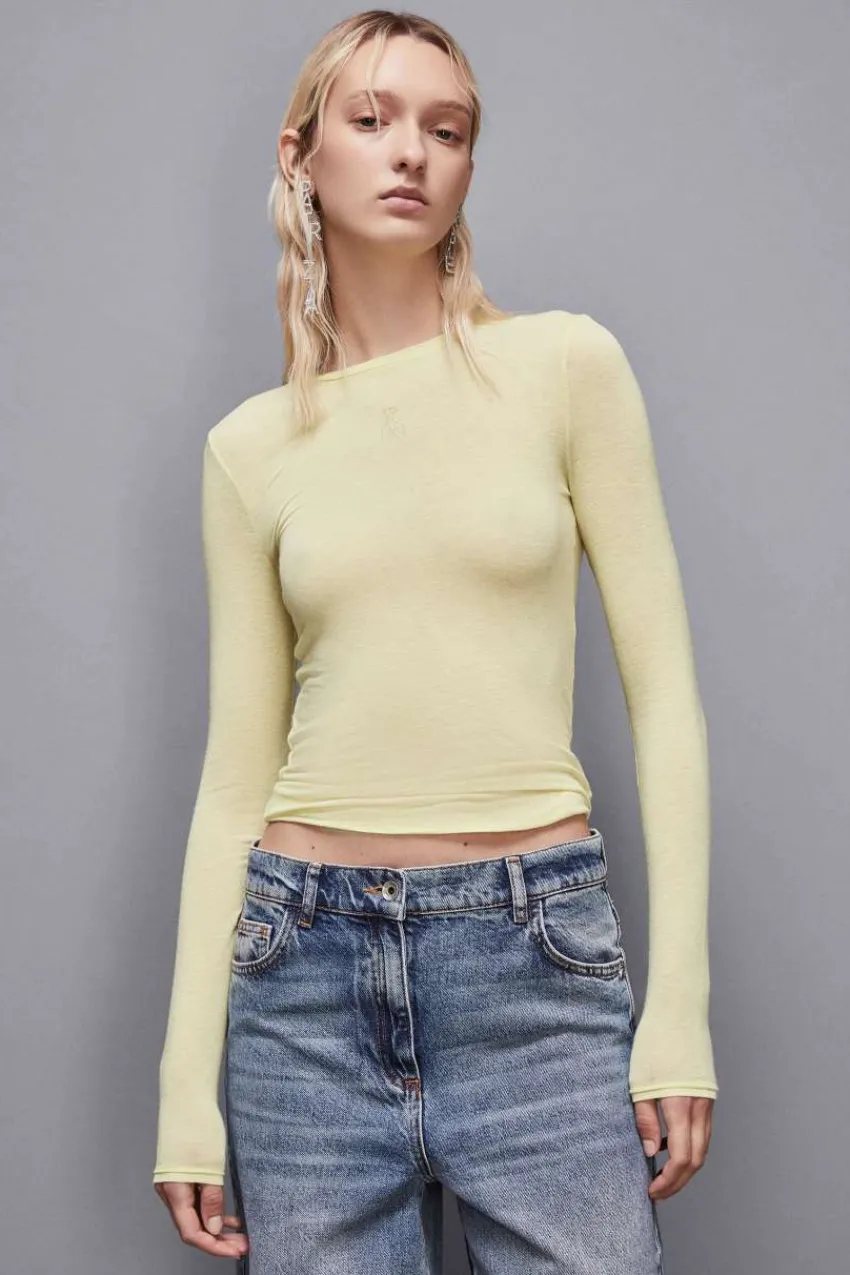 Patrizia Pepe Tops<Pullover mit Rundhalsausschnitt aus Jersey