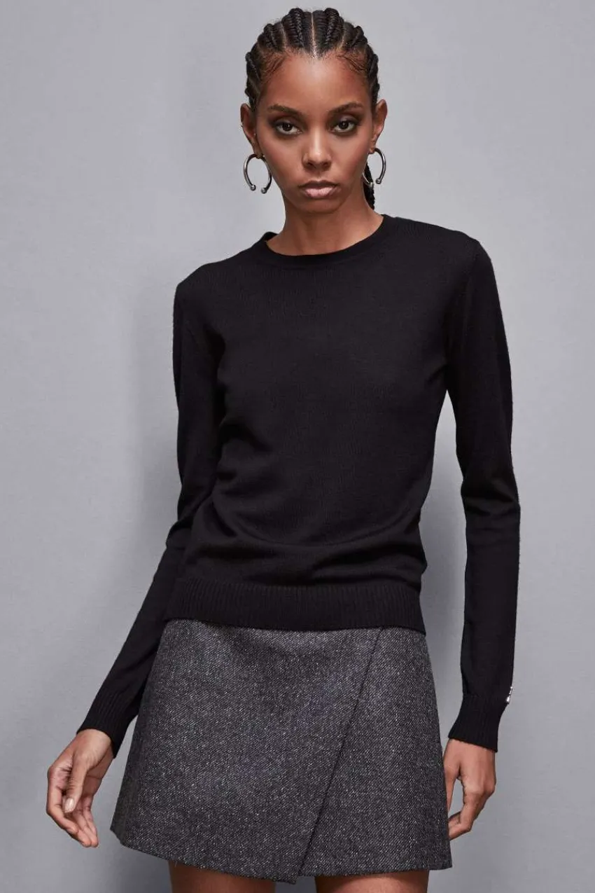 Patrizia Pepe Pullover<Pullover mit Rundhalsausschnitt aus Wolle