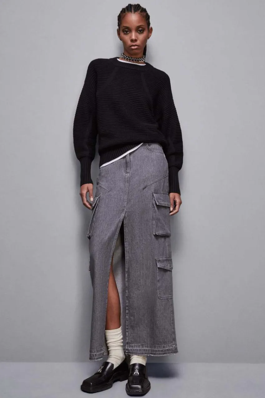 Patrizia Pepe Pullover<Rippstrick-Pullover aus Wolle