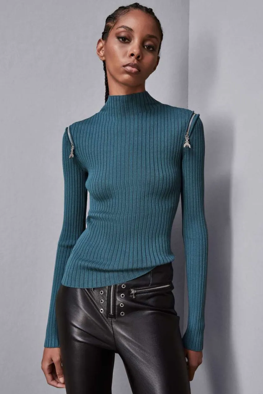 Patrizia Pepe Pullover<Rippstrickpullover Slim-Fit Essential