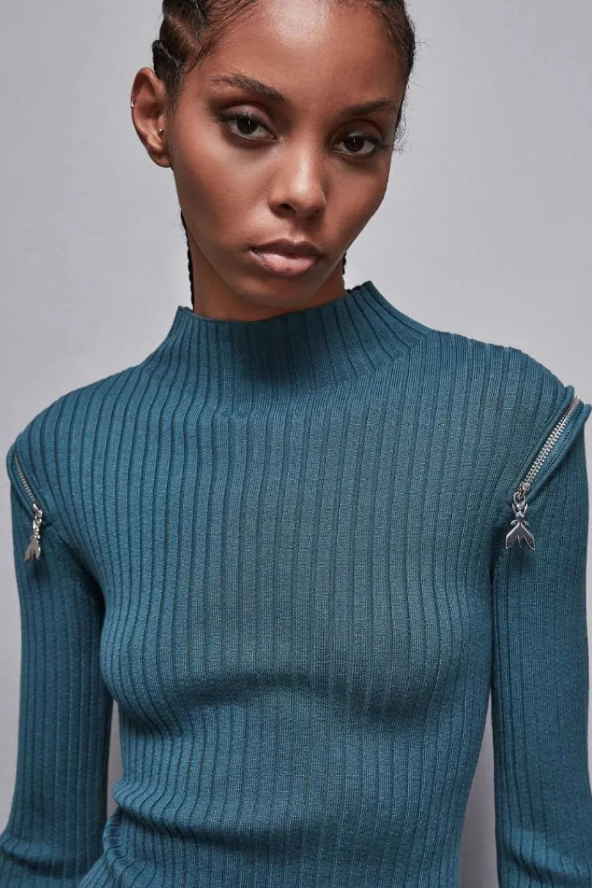 Patrizia Pepe Pullover<Rippstrickpullover Slim-Fit Essential