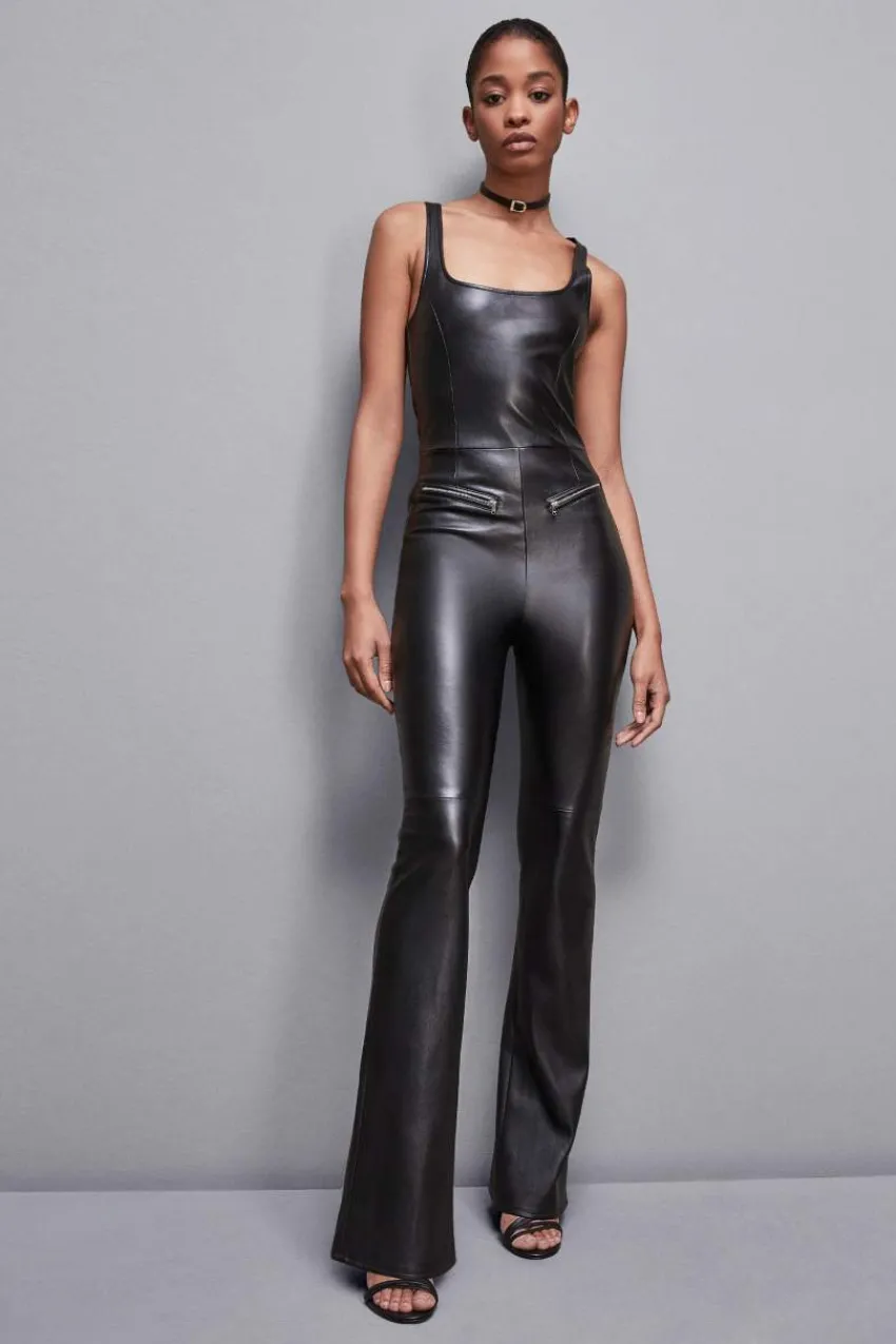 Patrizia Pepe Party Outfits | Jumpsuits<Ärmelloser Jumpsuit aus Kunstleder
