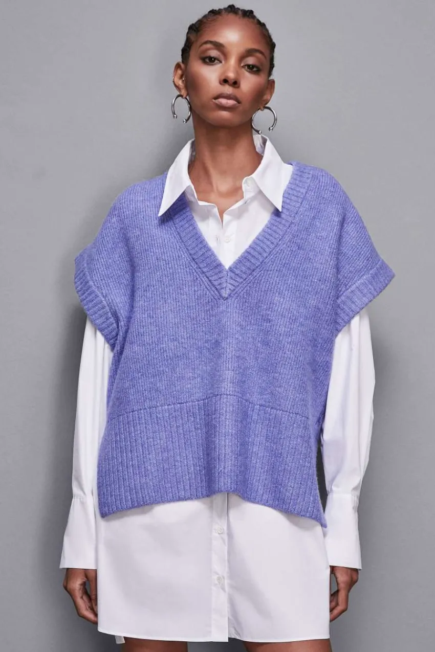 Patrizia Pepe Pullover<Ärmelloser Oversize-Pullover
