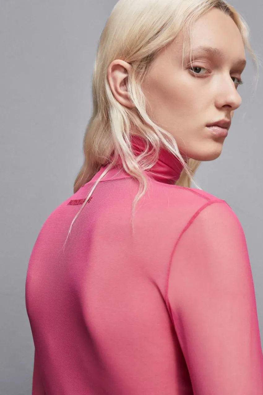 Patrizia Pepe Party Outfits | Tops<Rollkragenpullover aus Stretch-Tüll