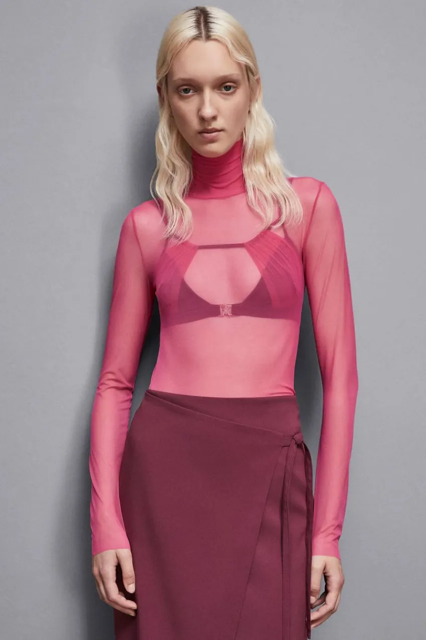 Patrizia Pepe Party Outfits | Tops<Rollkragenpullover aus Stretch-Tüll