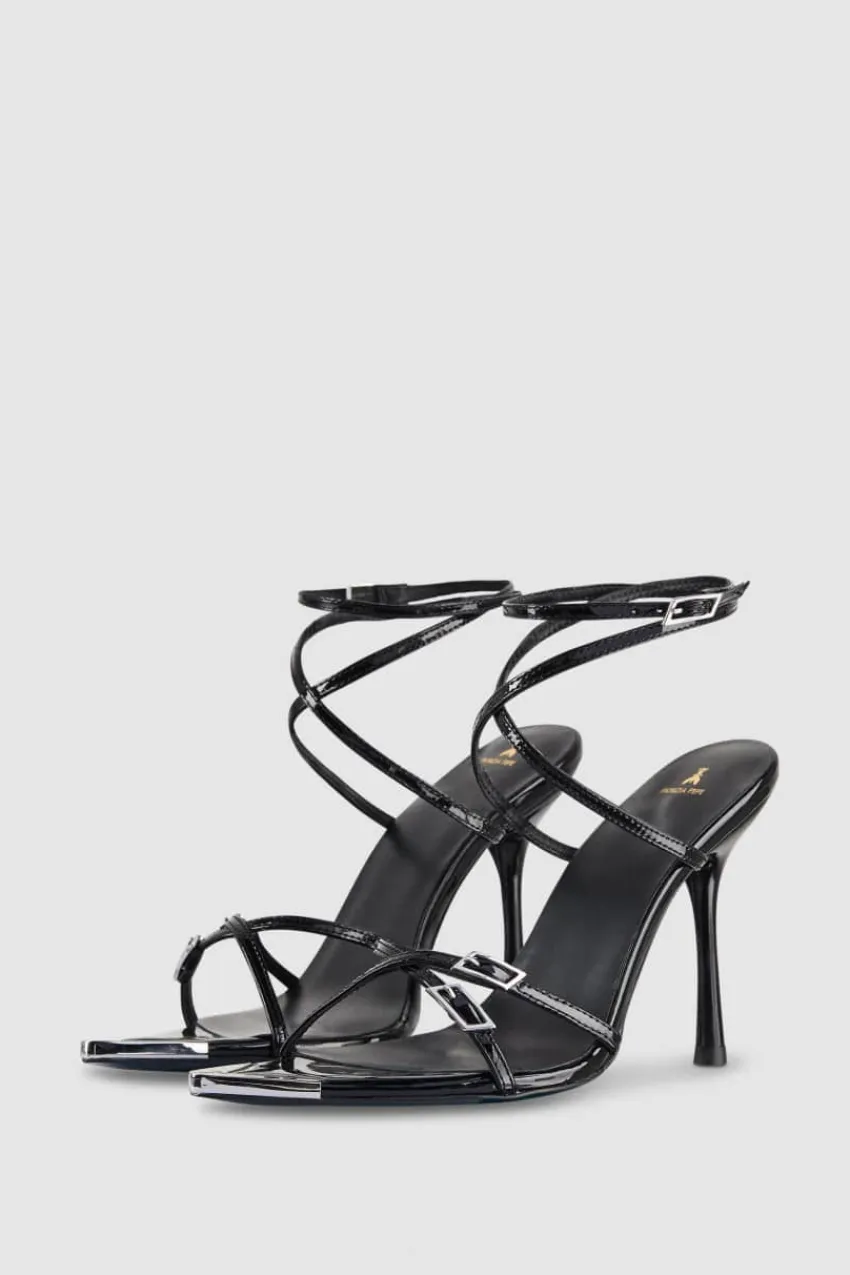Patrizia Pepe Party Outfits | Sandalen<Sandale mit Absatz und Schnürung am Knöchel