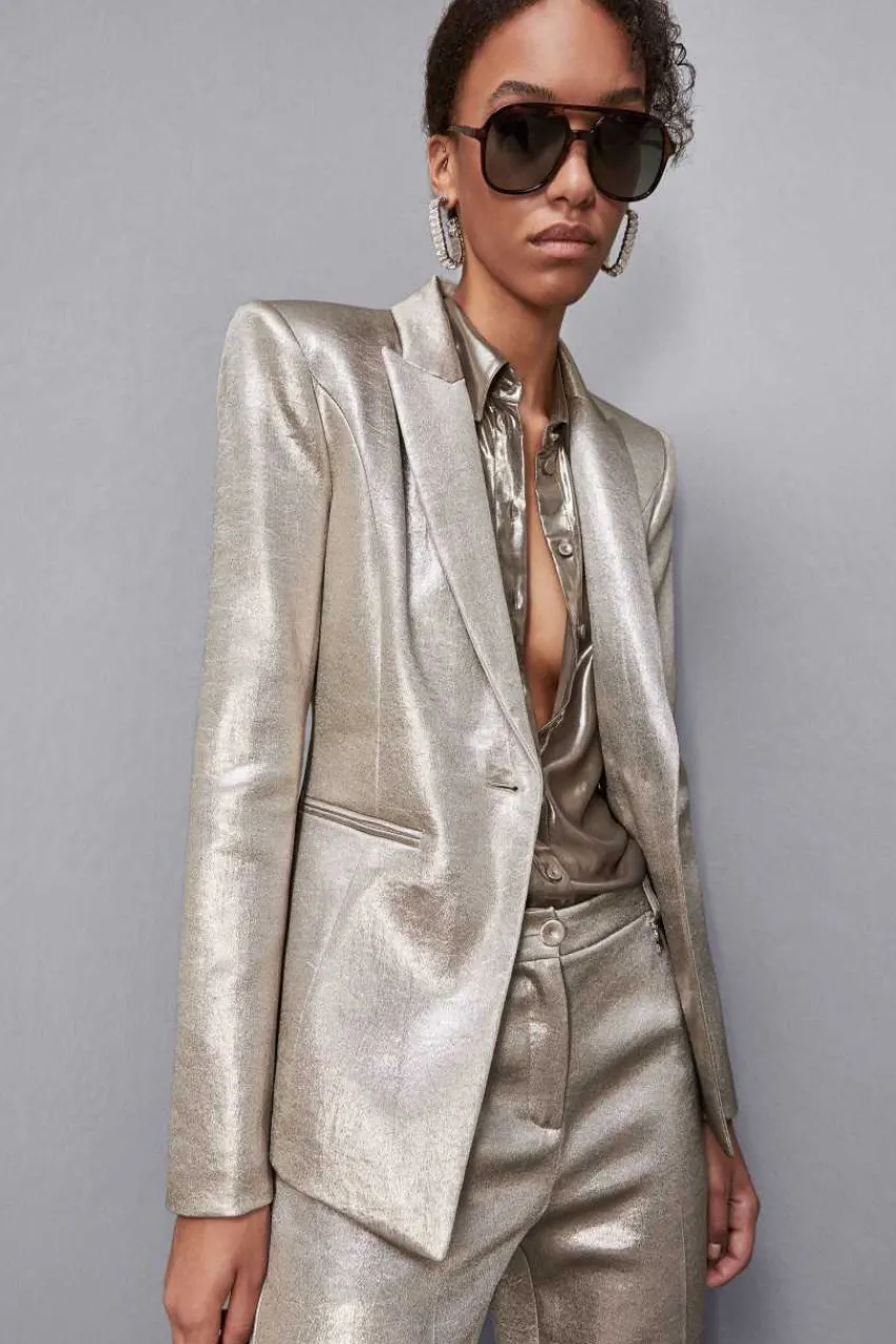 Patrizia Pepe Party Outfits | Jacken<Satin-Crêpe Blazer