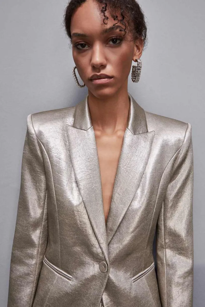 Patrizia Pepe Party Outfits | Jacken<Satin-Crêpe Blazer