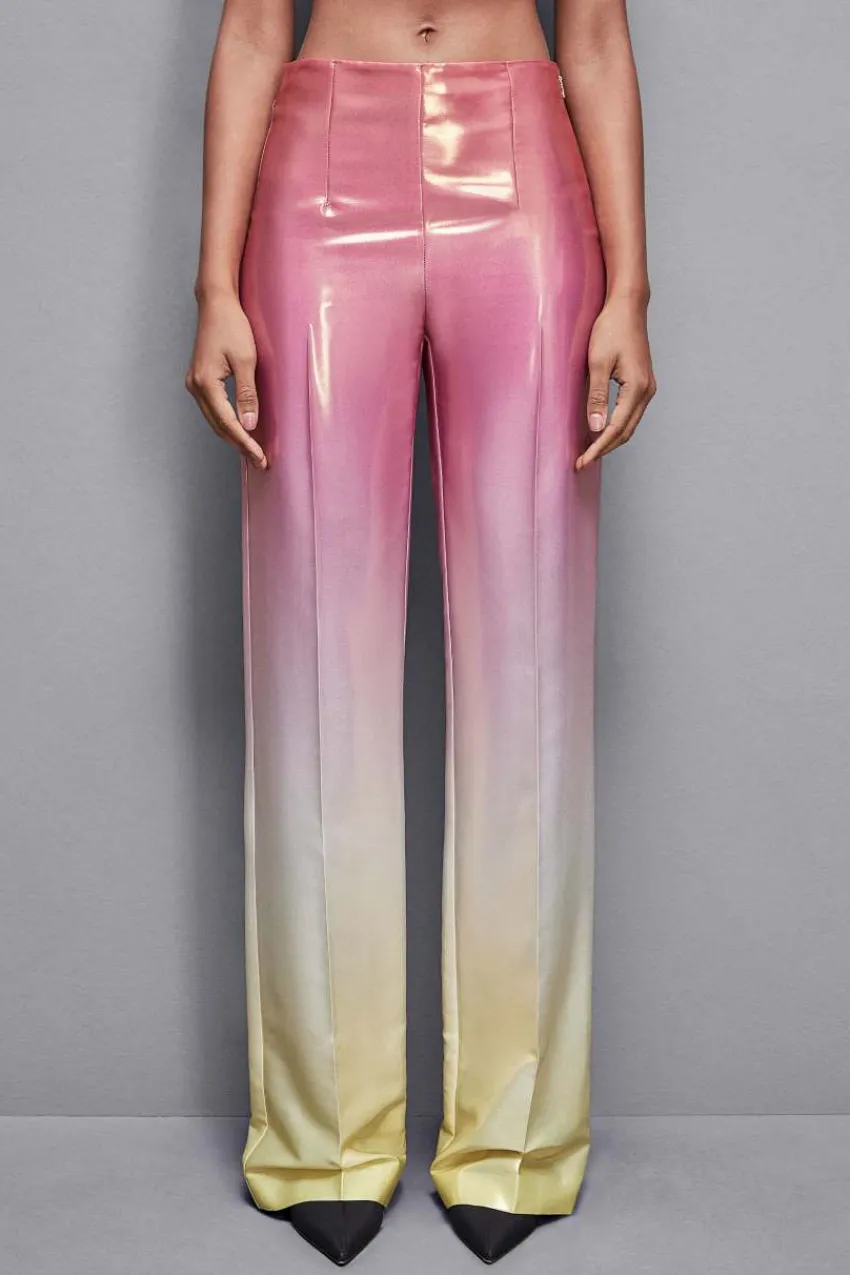 Patrizia Pepe Festlich & Cocktail | Straight Cut<Satinierte Hose mit hohem Bund