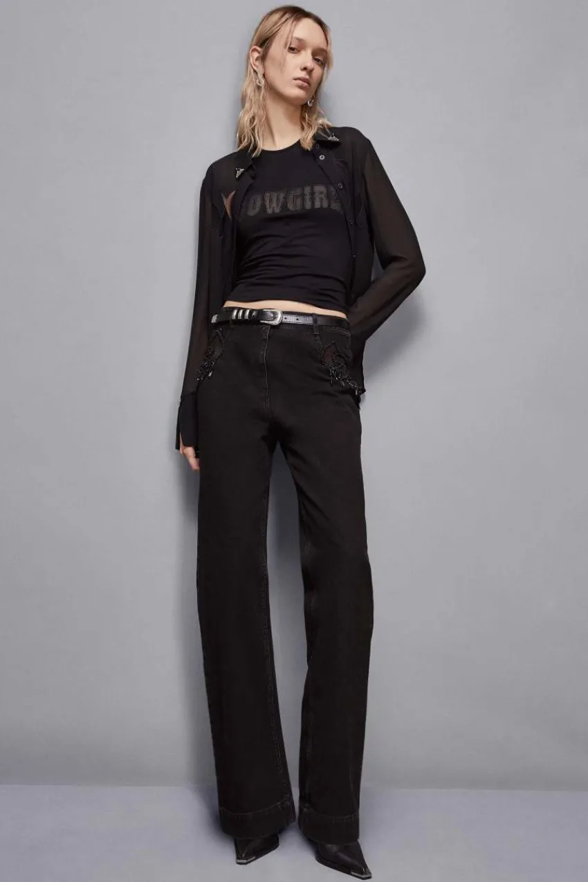 Patrizia Pepe Party Outfits | Jeans<Schmuckbesetzte Denim-Hose