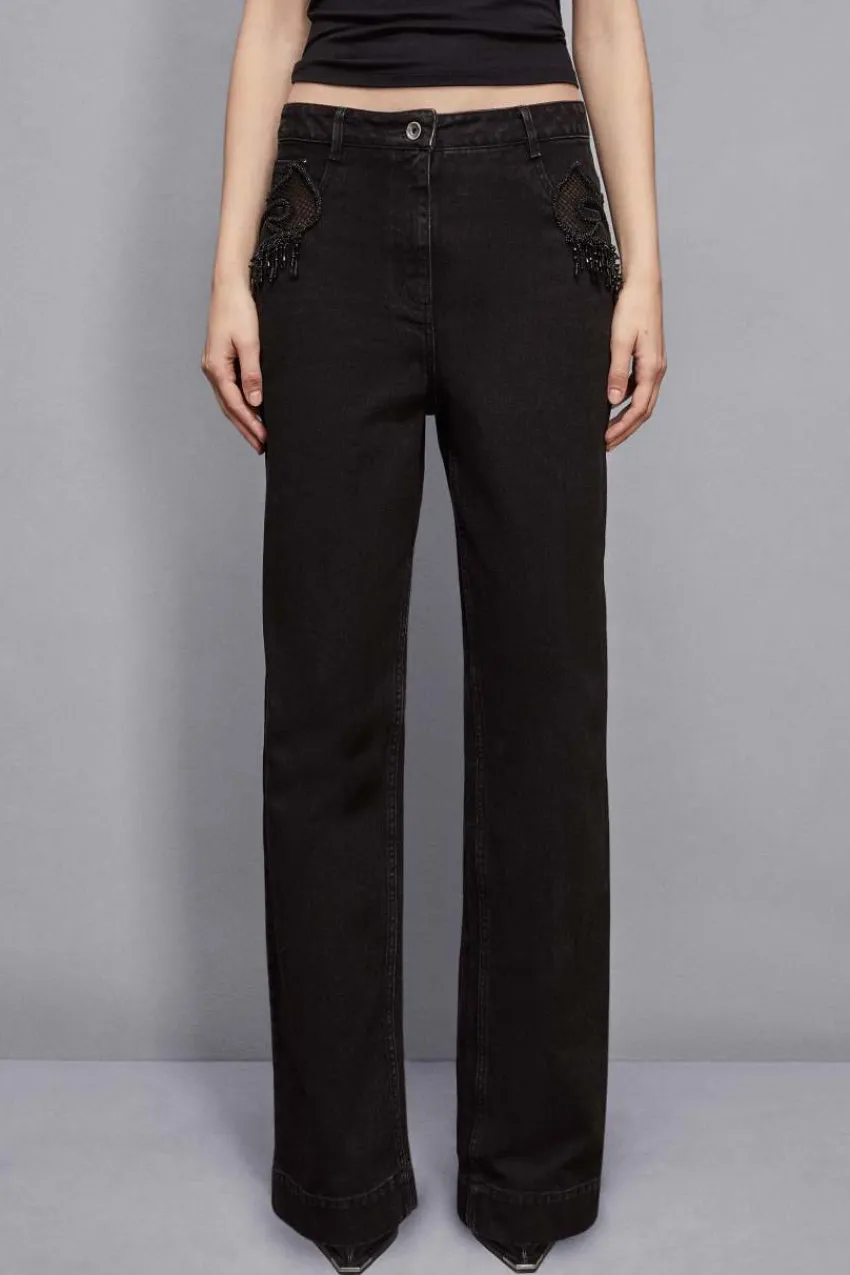 Patrizia Pepe Party Outfits | Jeans<Schmuckbesetzte Denim-Hose