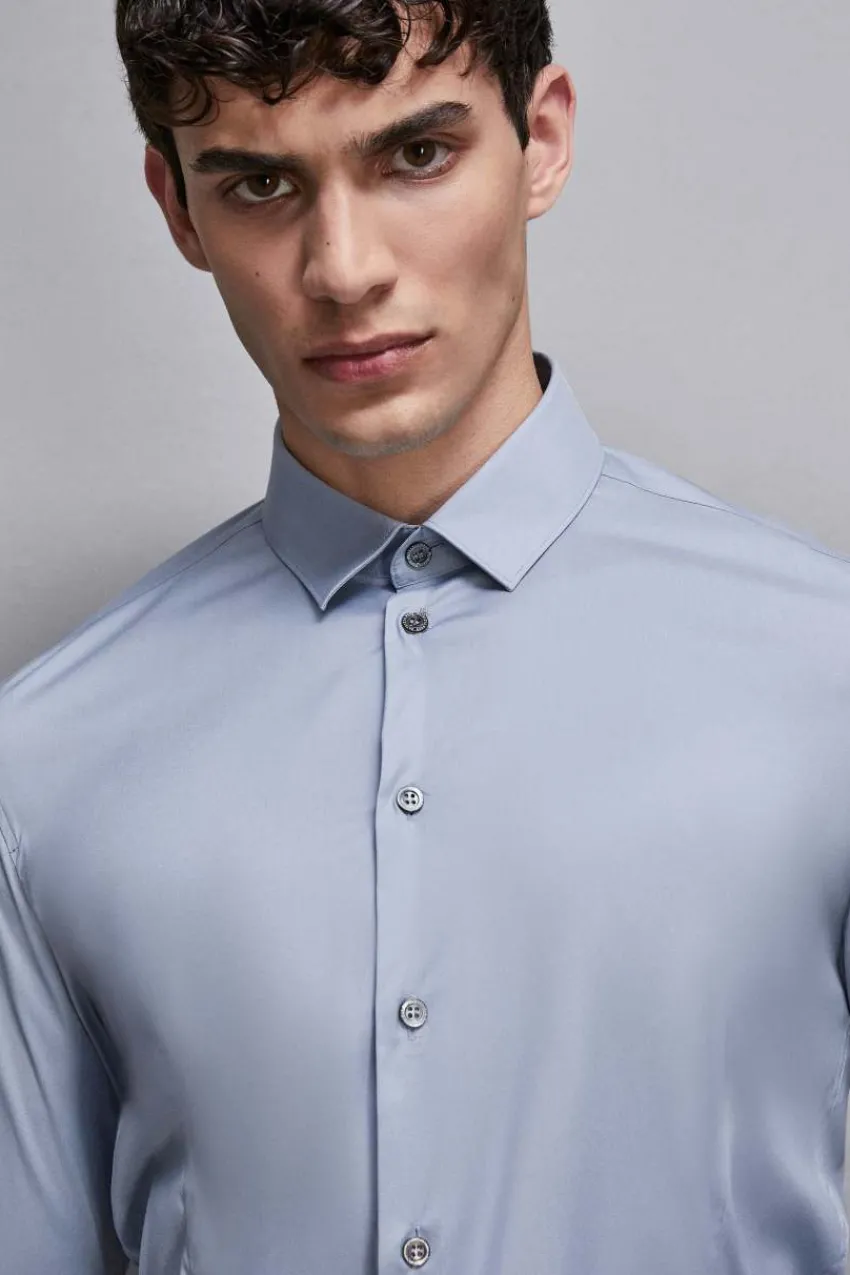 Herren Patrizia Pepe T-shirts & Hemdblusen<Shirt aus Baumwoll-Popeline Lang