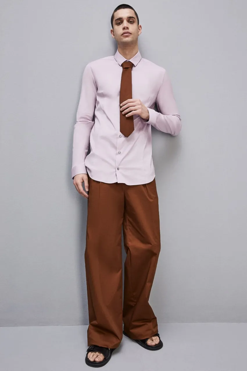 Herren Patrizia Pepe T-shirts & Hemdblusen<Shirt aus Baumwoll-Popeline Lang